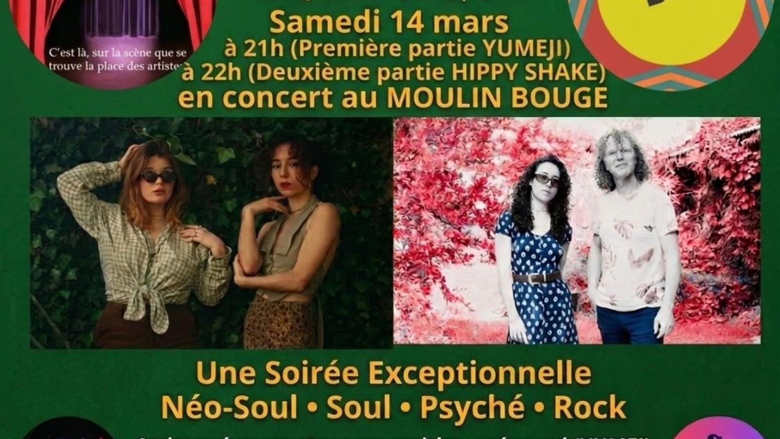 Concert : Yumeji et Hippy Shake