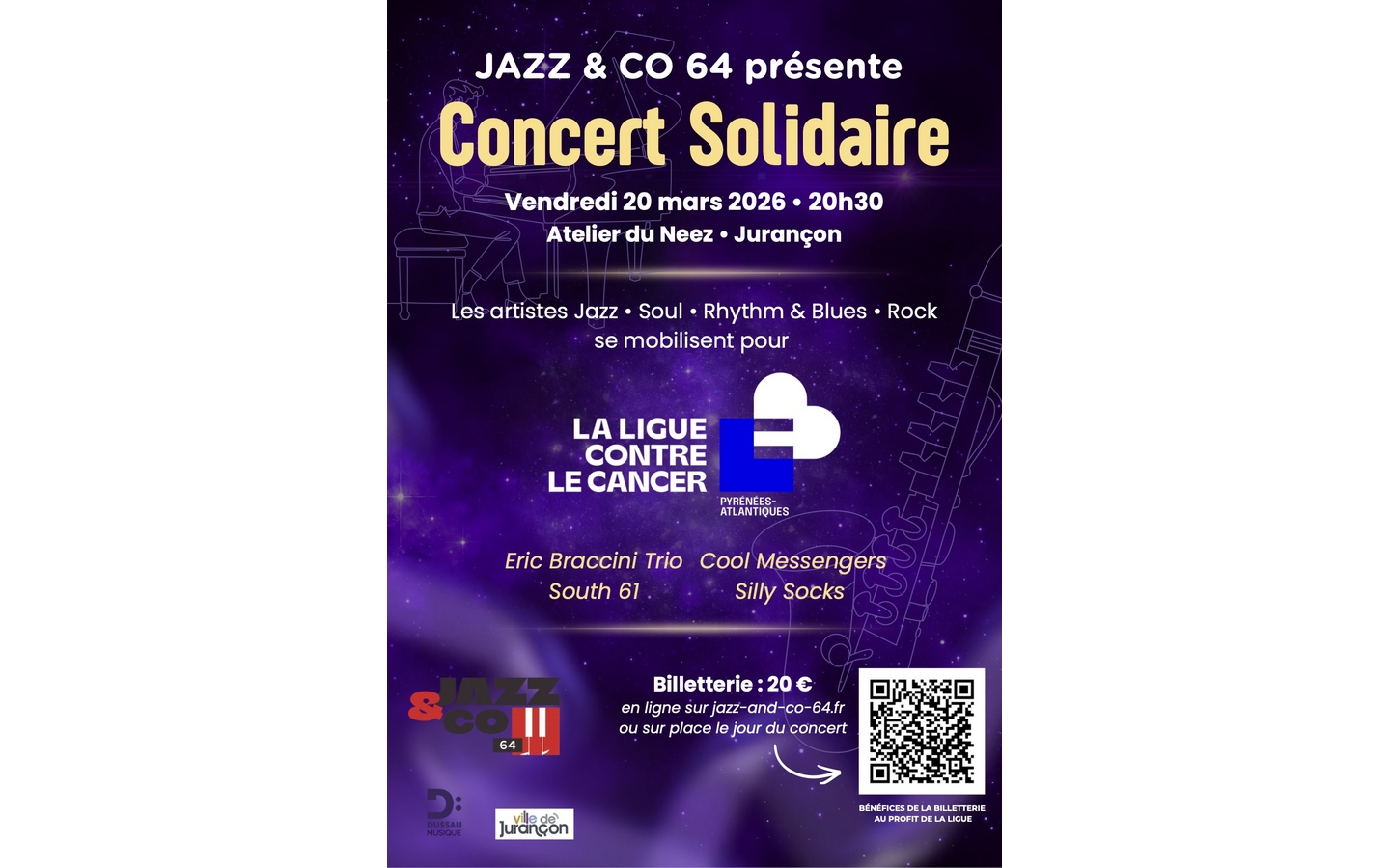 Concert solidaire Jazz&Co64
