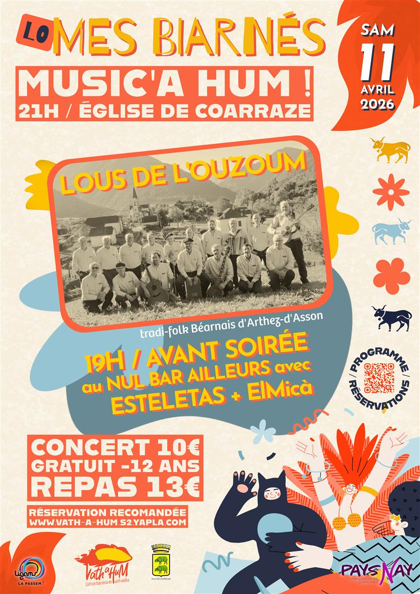 MUSIC'A HUM! Concert Lous de l'Ouzoum + Estele ...
