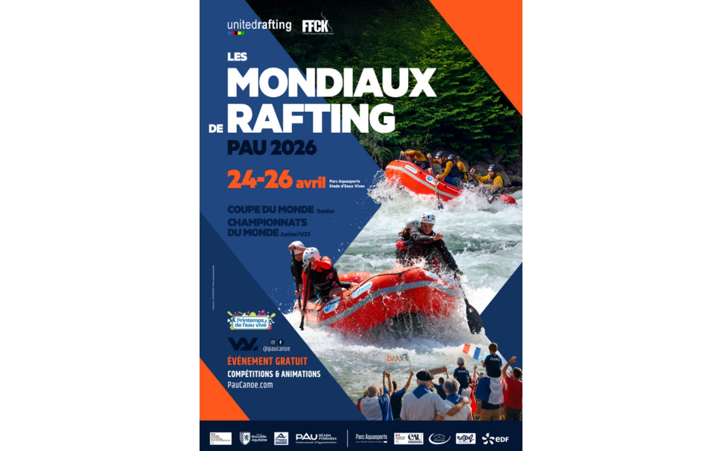 Mondiaux Rafting - Pau 2026