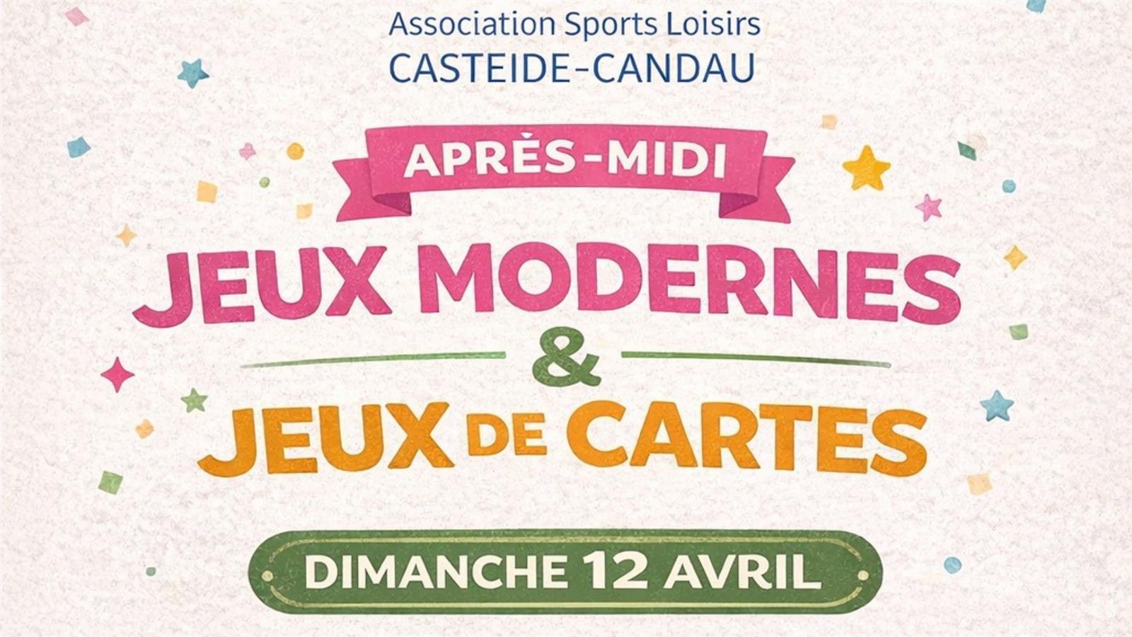Après-midi jeux modernes et jeux de cartes