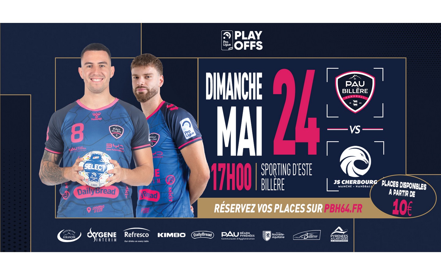 Handball: Playoff - Pau Billère Handball Vs Ch ...
