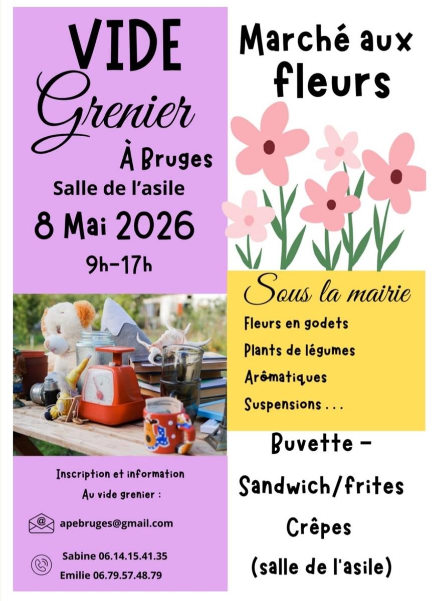 Marché aux fleurs et vide grenier