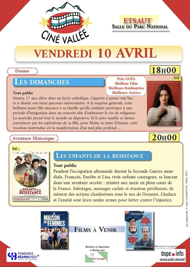 Ciné vallée - Les dimanches