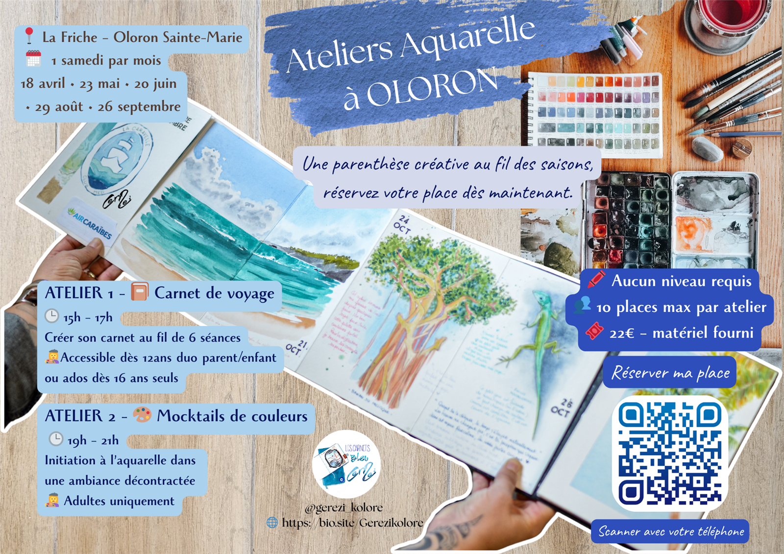 Atelier : Mocktails de couleurs