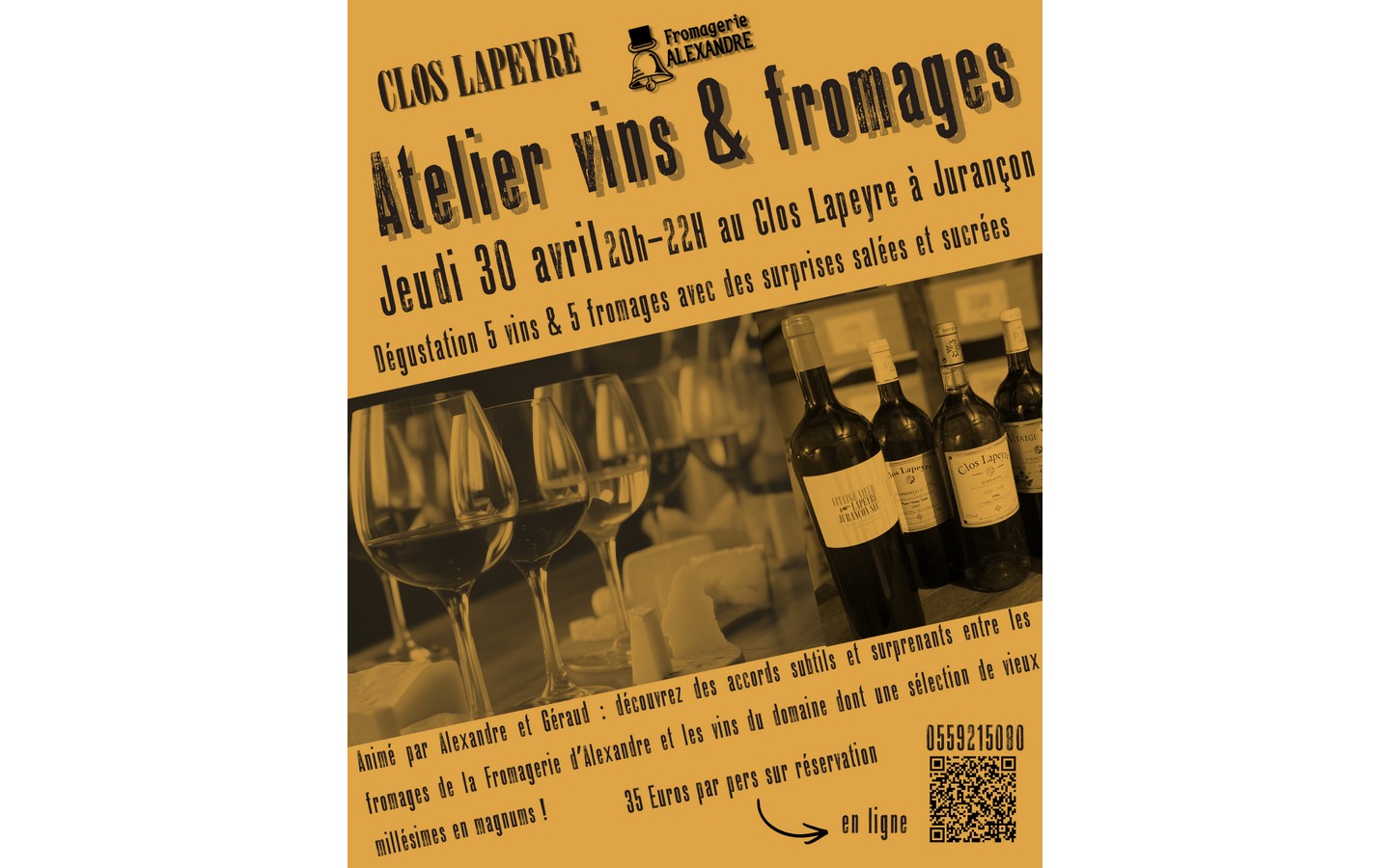 Atelier dégustation vin et fromage