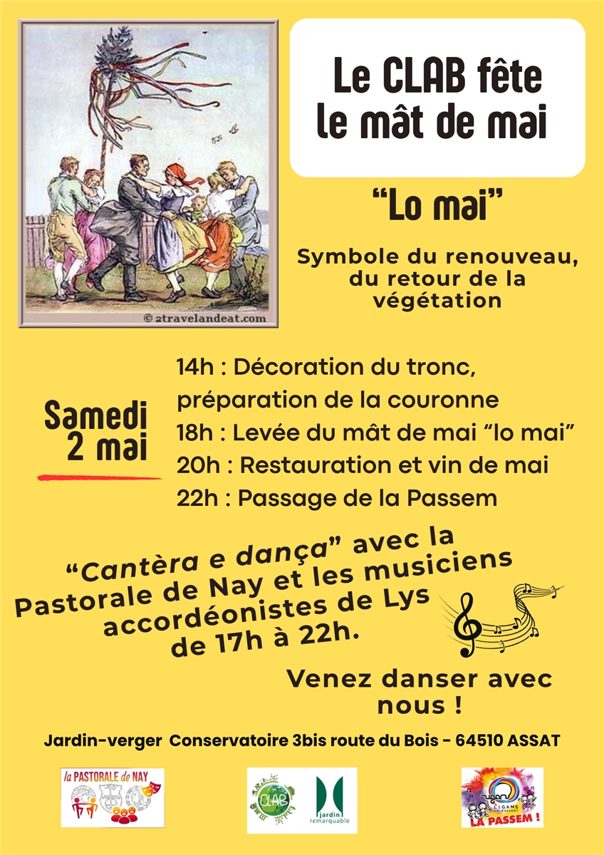 L'arbre de mai ou le mât de mai "lo mai"