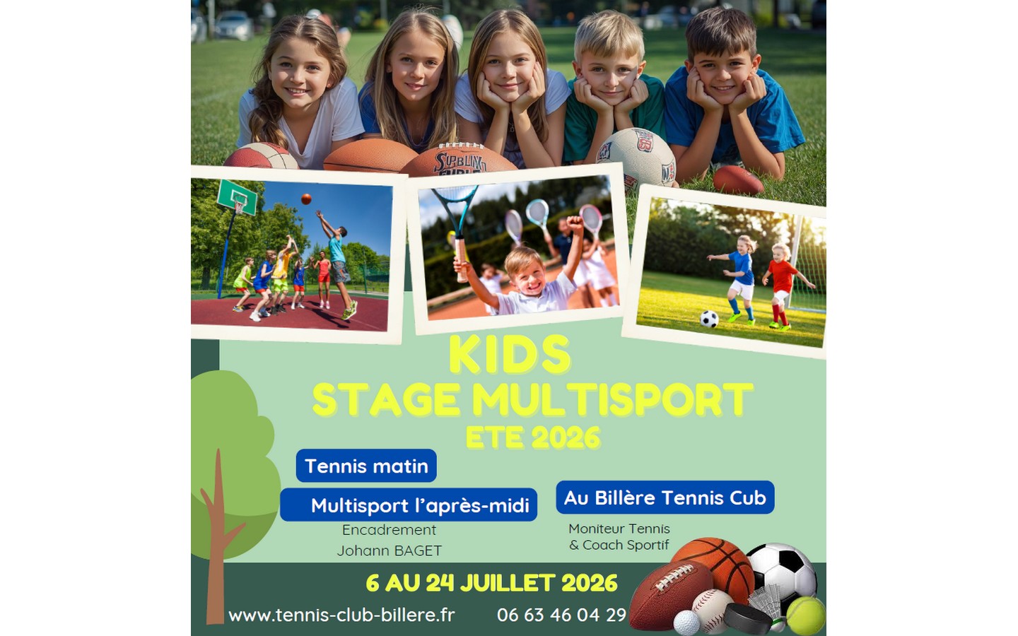 Stage kids multisports Eté 2026