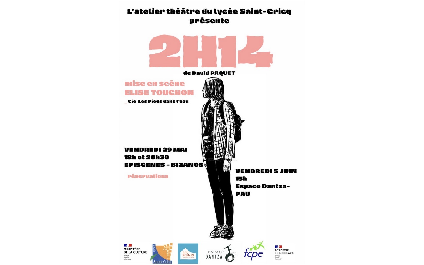 Scène lycéenne avec le lycée Saint – Cricq