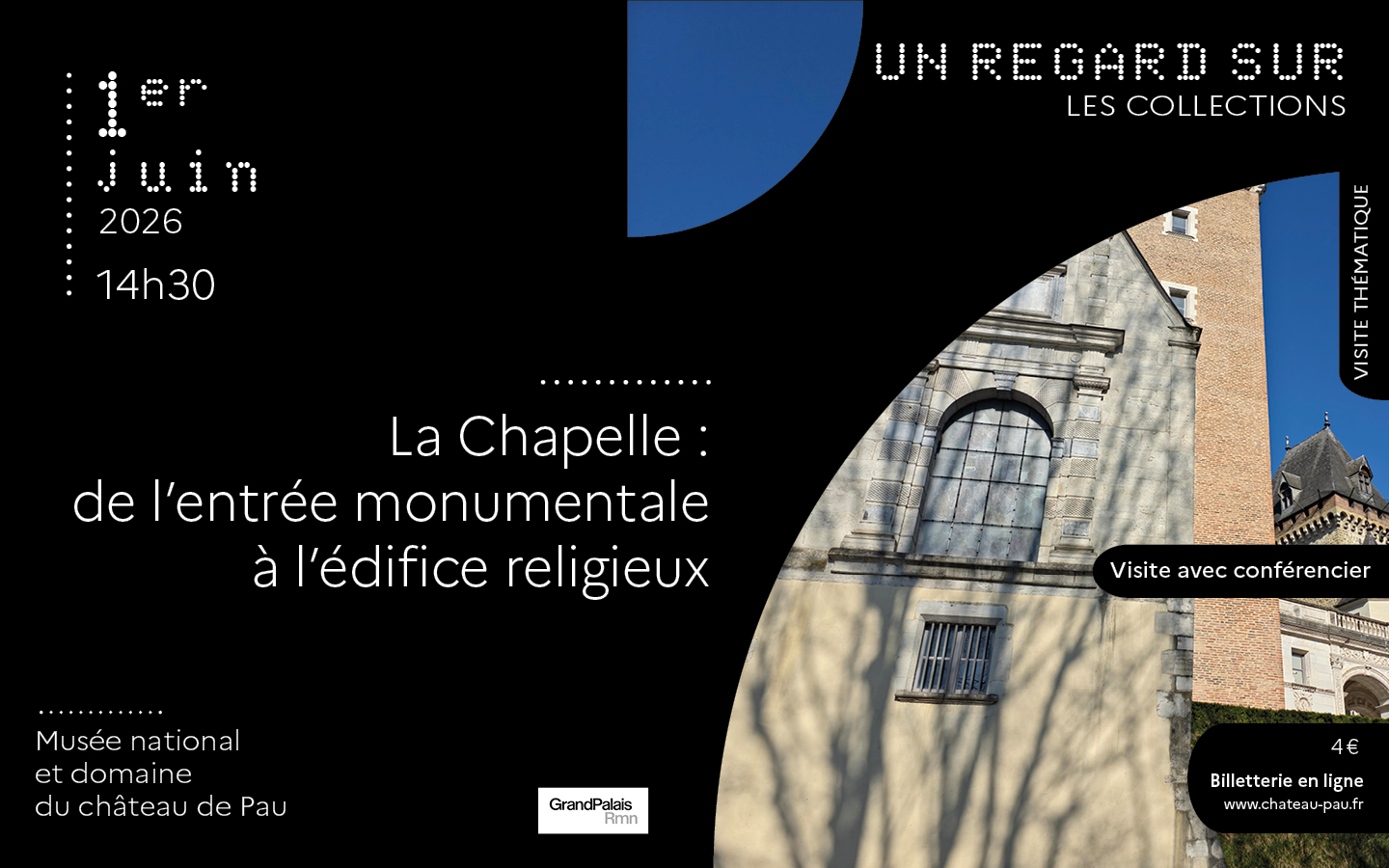 Regard sur la chapelle du château de Pau