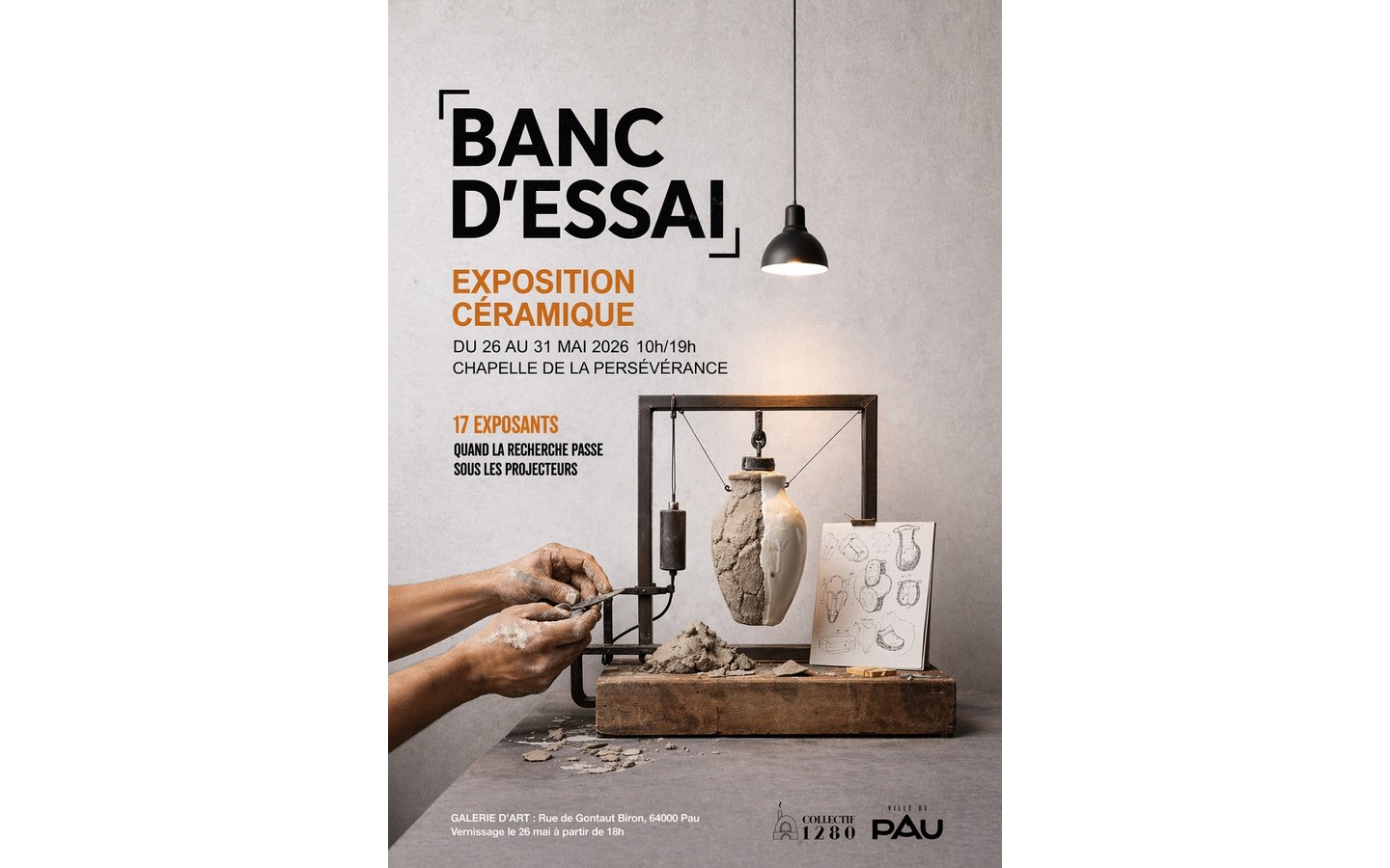 Banc d'Essai Exposition Céramique