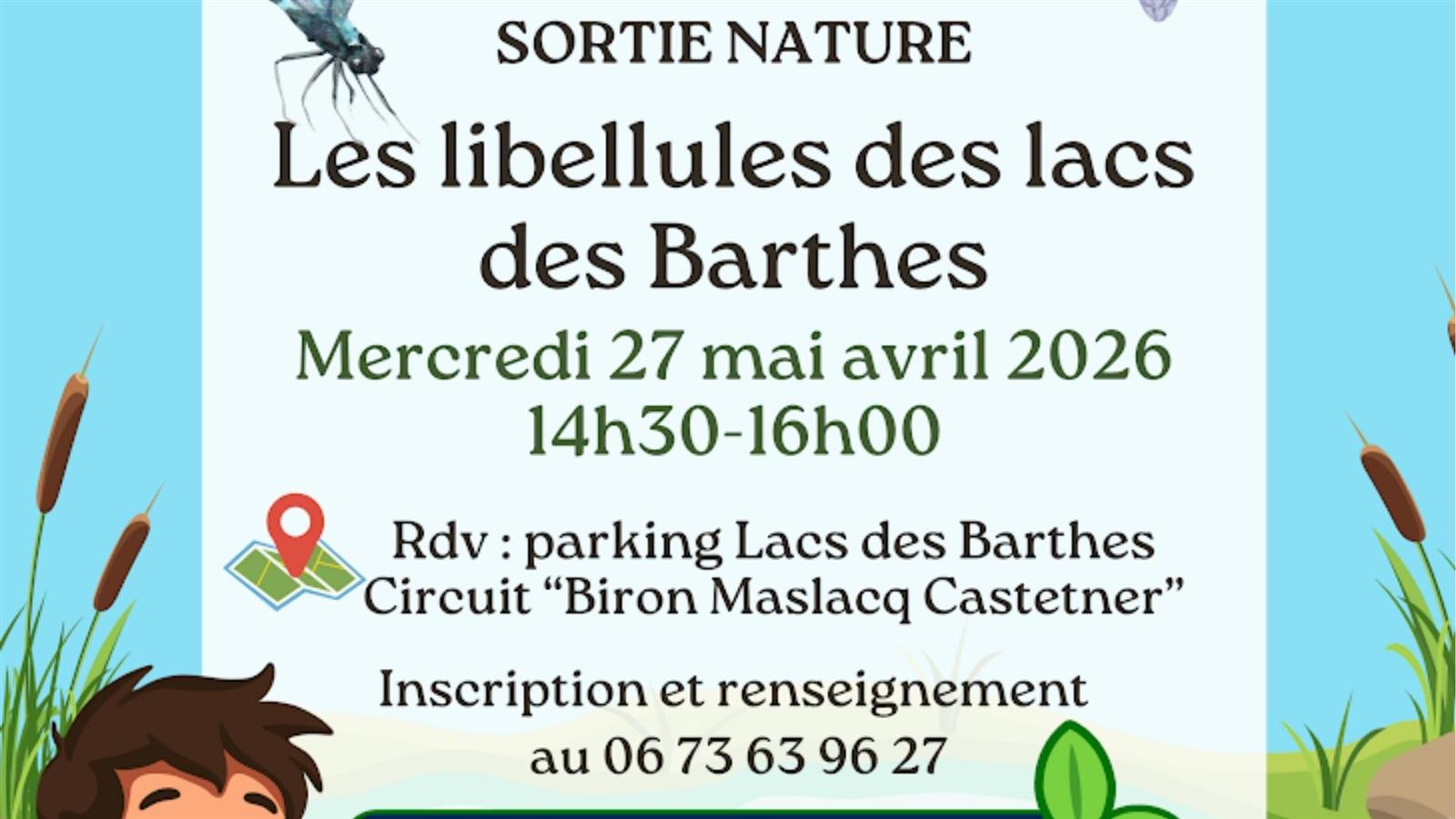 Sortie nature : Les libélulles des lacs des Ba ...