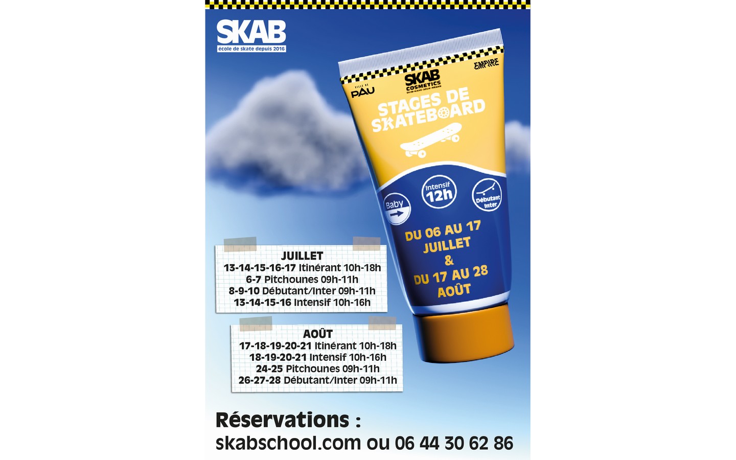 SKAB school - Stage skateboard itinérant