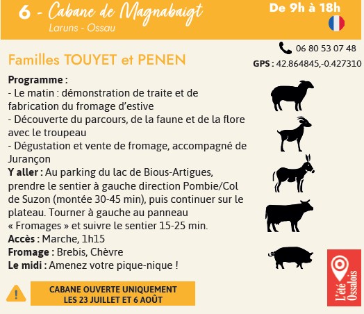 Cabanes ouvertes : Cabane de Magnabaigt (Bious ...