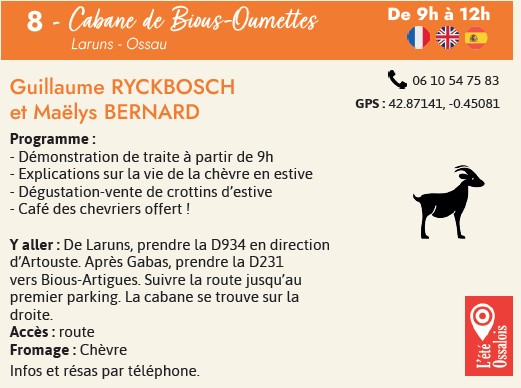 Cabanes ouvertes : Cabane de Bious-Oumettes