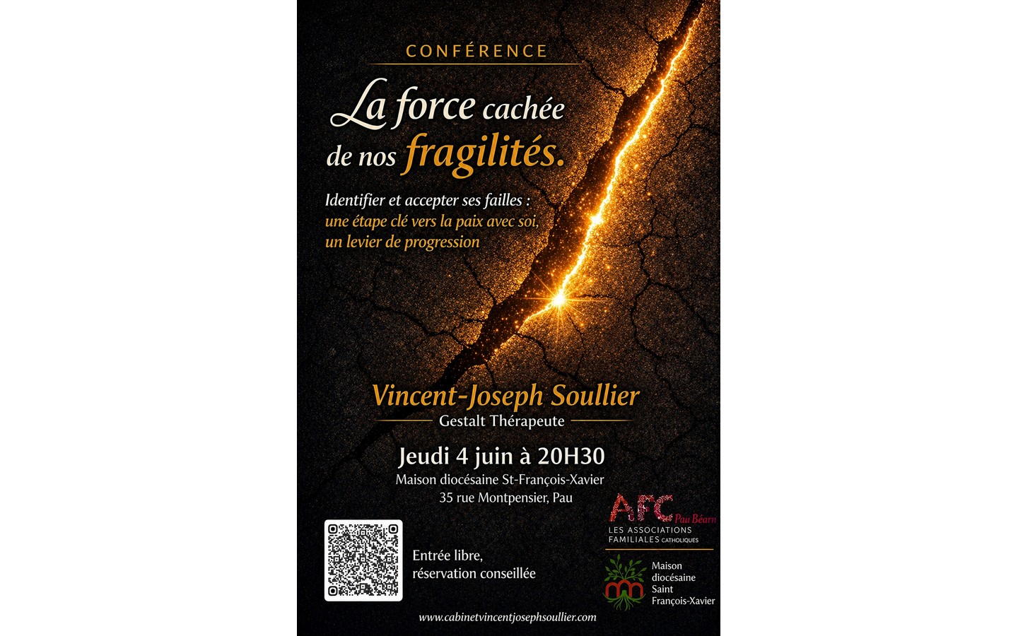 Conférence "La force cachée de nos fragilités"