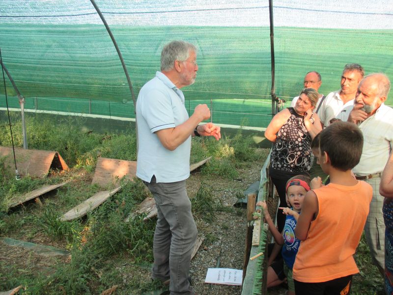 Repas fermier, à la ferme aux escargots