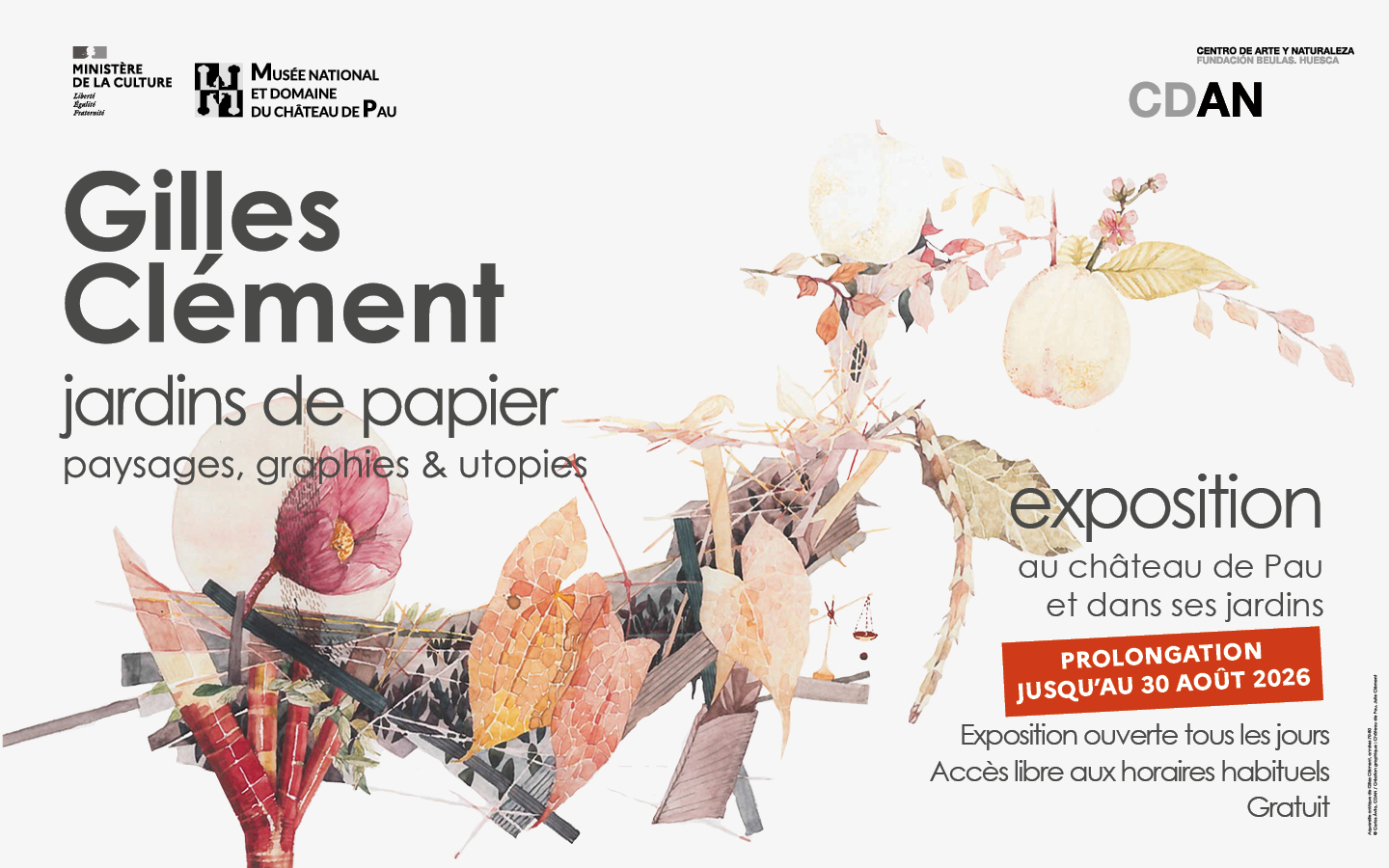 Gilles Clément Jardins de papier- Prolongation
