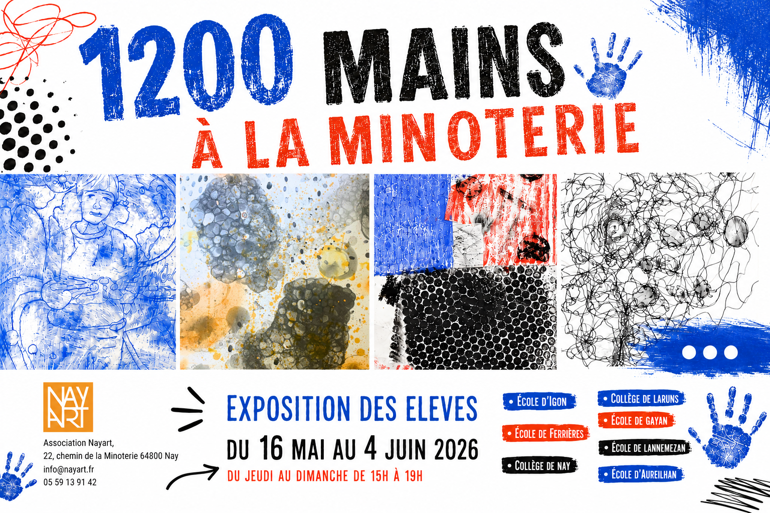 1200 mains à la Minoterie, l'exposition des élèves