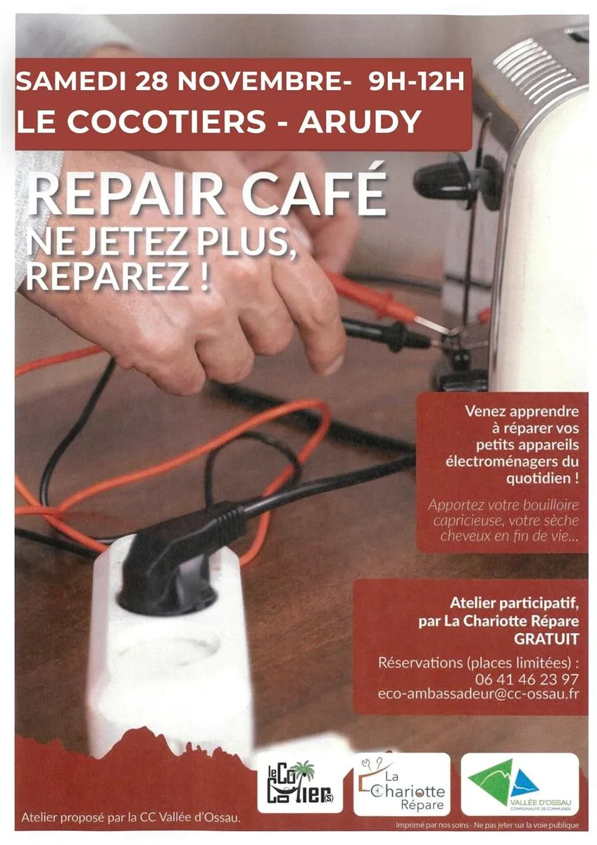 Repair Café - Ossau d ... - Crédit: ©CCVO | CC BY-NC-ND 4.0