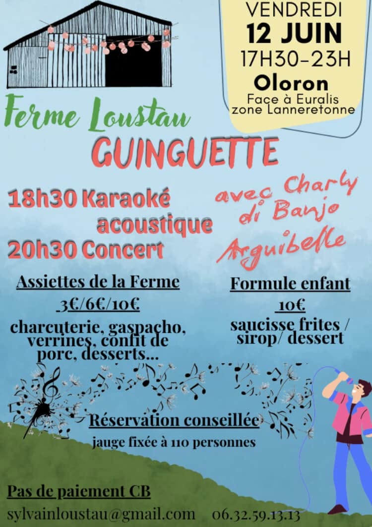 Karaoké acoustique à la Ferme Loustau