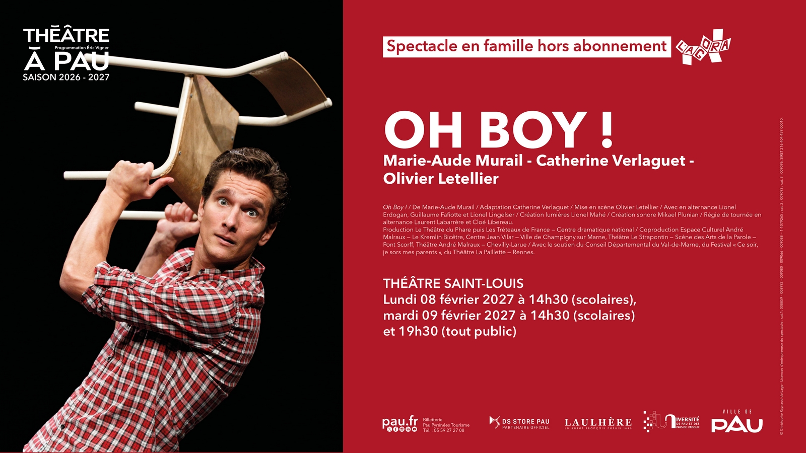 Saison Théâtre à Pau - Oh boy !