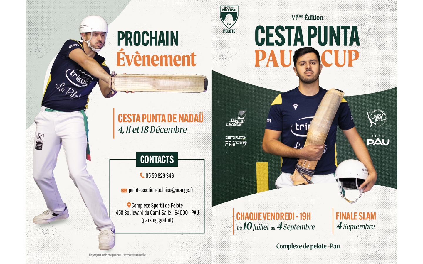 Pelote basque - Cesta Punta Pau Cup - Slam 1/2 ...