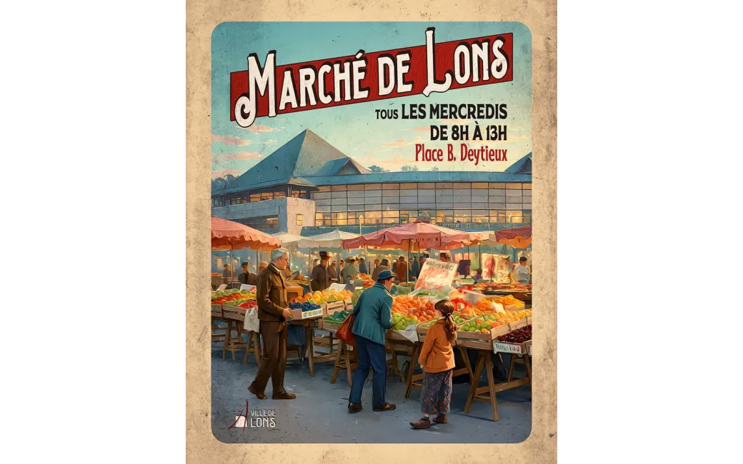 Marché - Crédit: ville de lons | CC BY-NC-ND 4.0