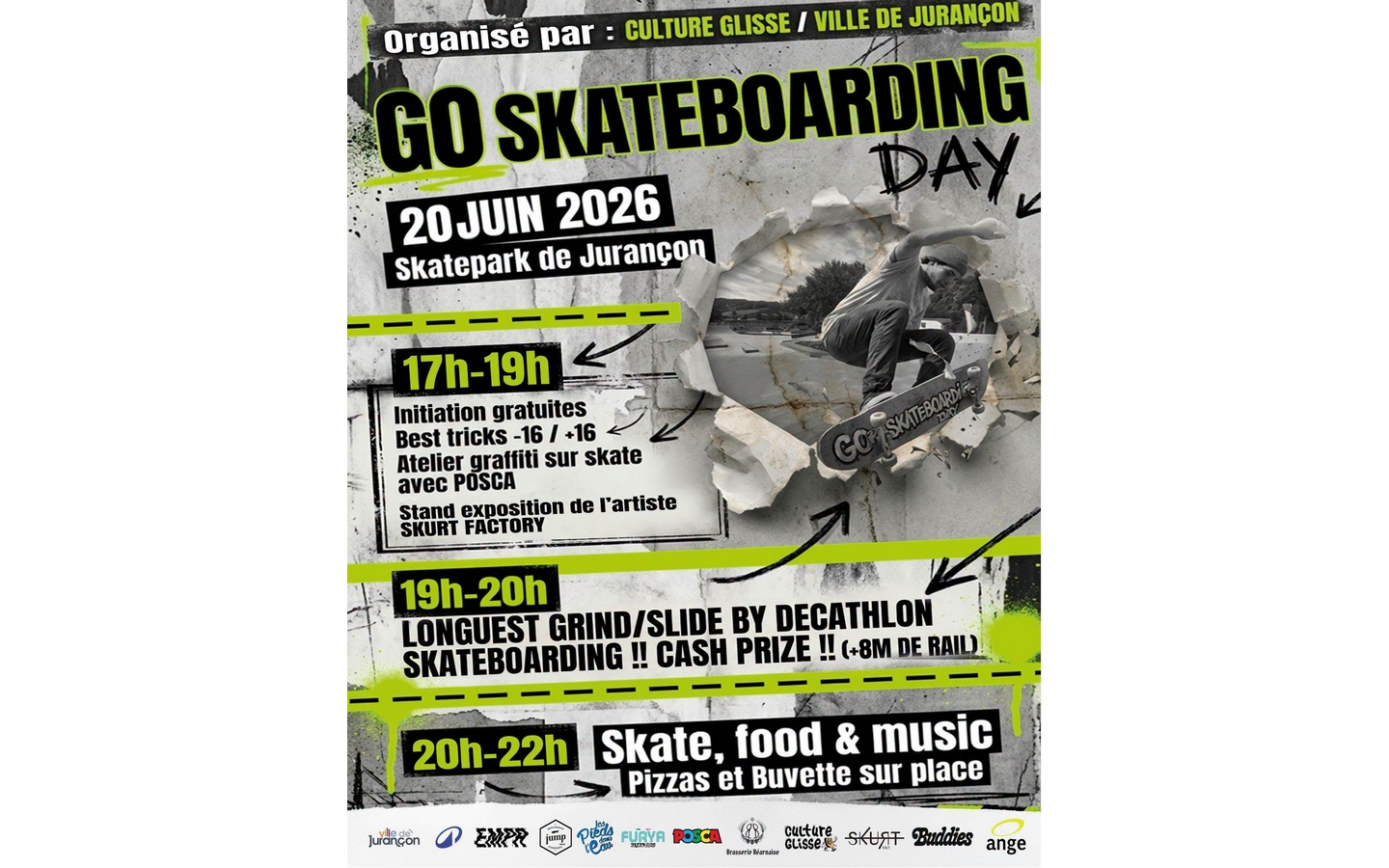 Go skateboarding