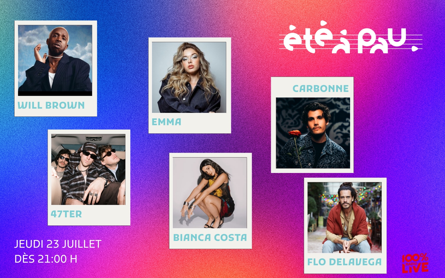 Été à Pau 2026 : Plateau 100% Radio Live