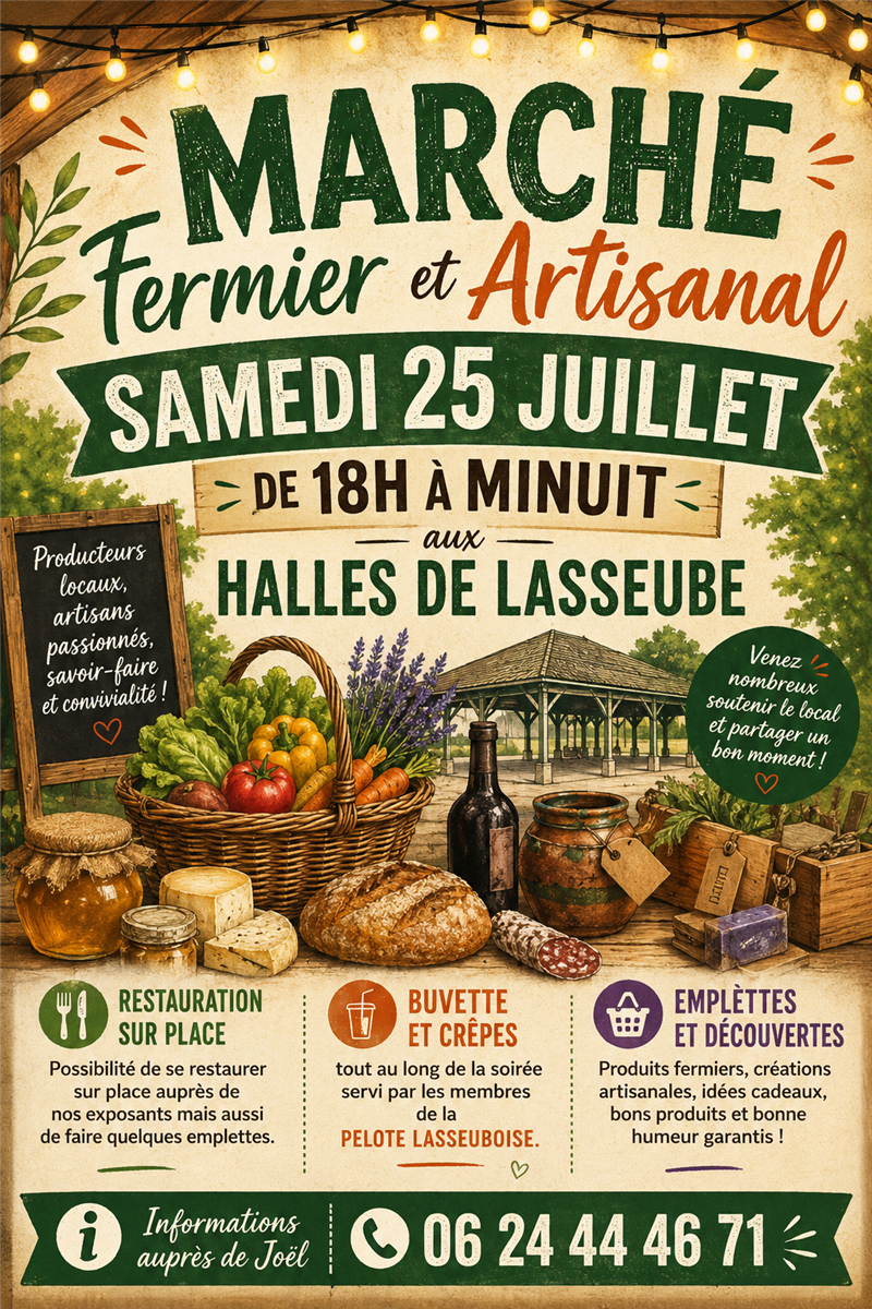Marché nocturne de Lasseube : Fermier et Artisanal