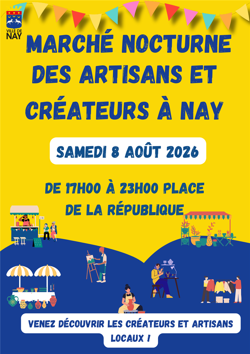 Marché nocturne des artisans et créateurs à Nay