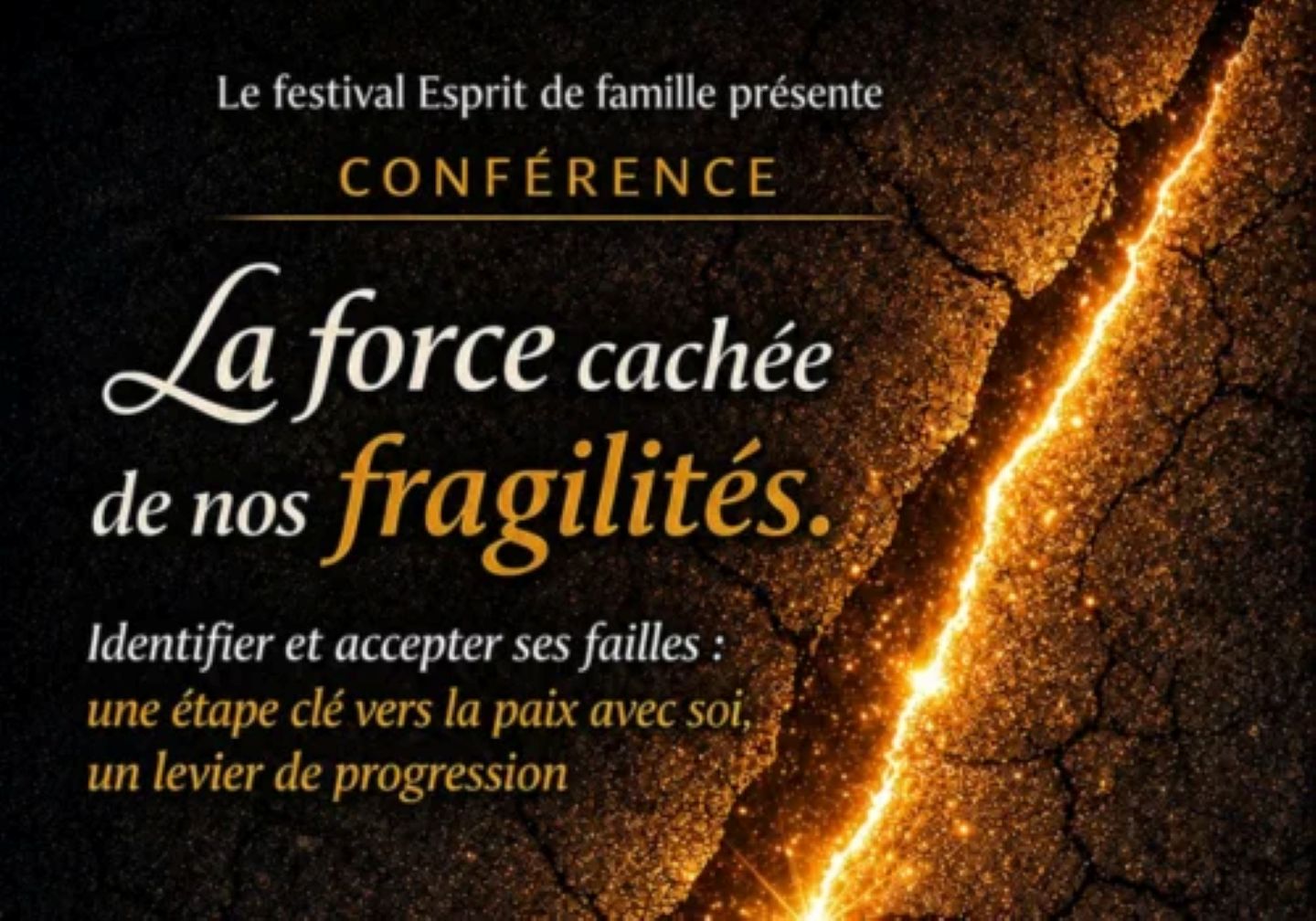 Conférence "La force cachée de nos fragilités "