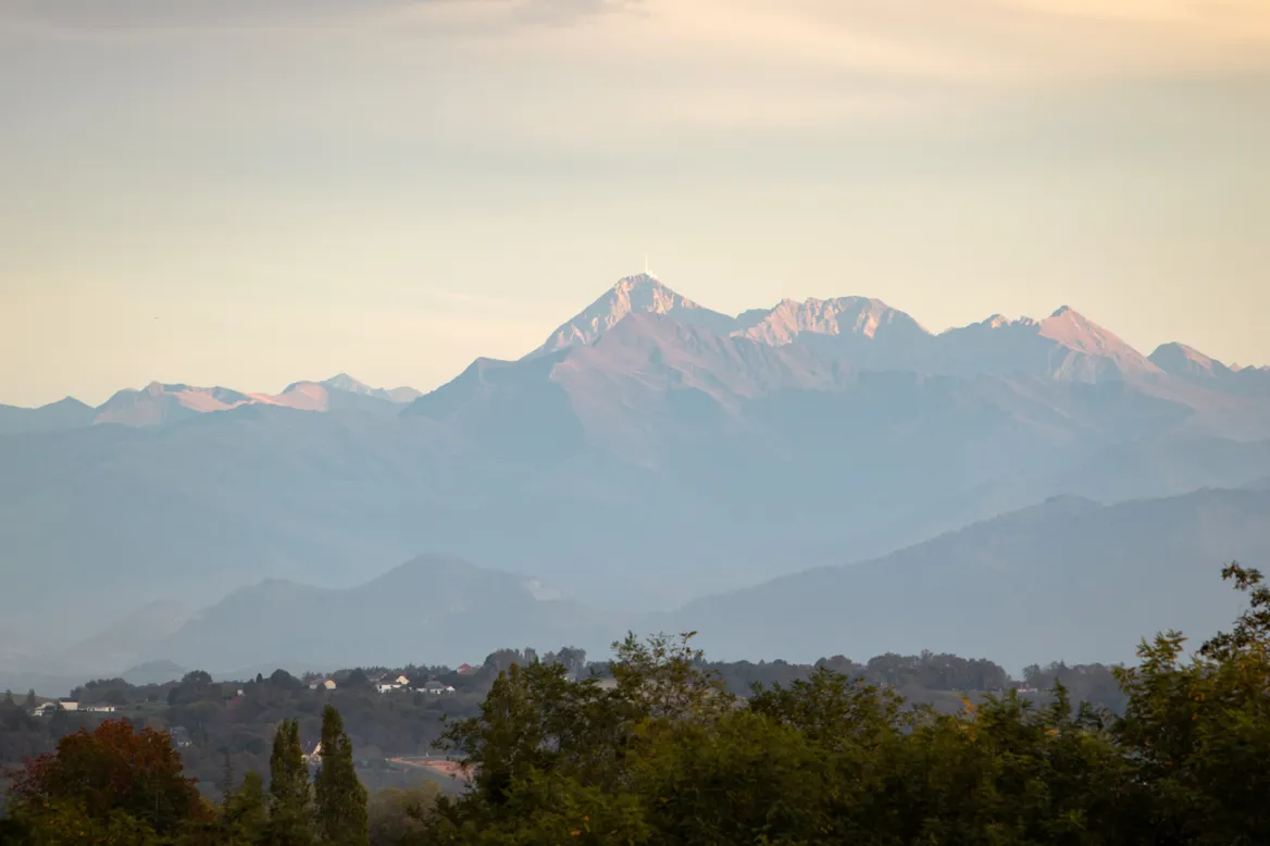 Domaine de Mont Riant vue sur les Pyrénées