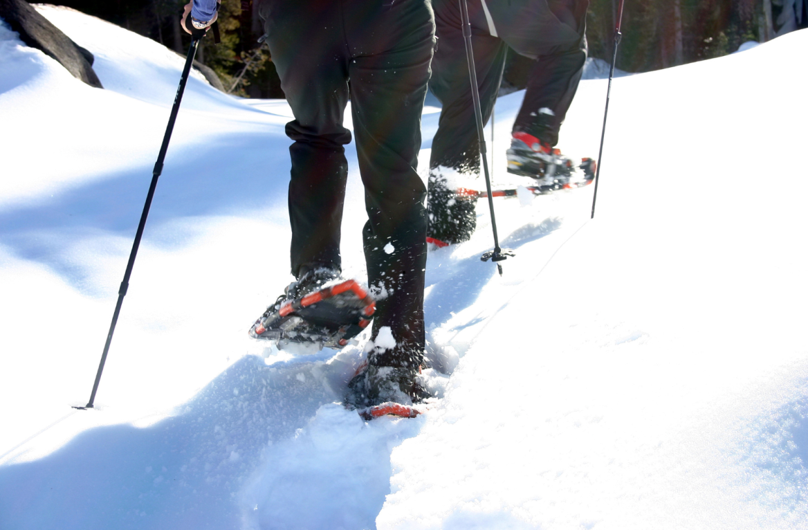 snowshoeing