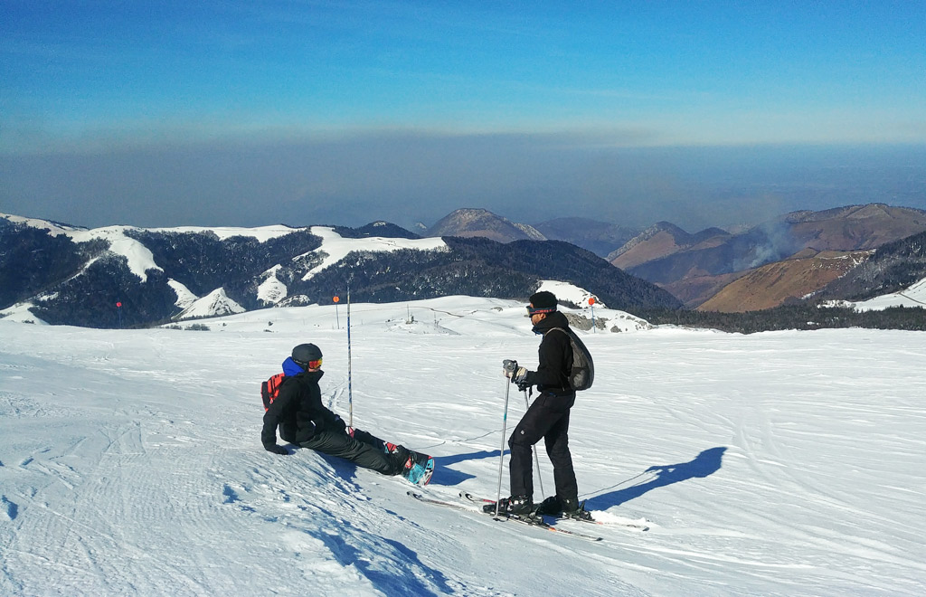 Skier à la pierre saint martin