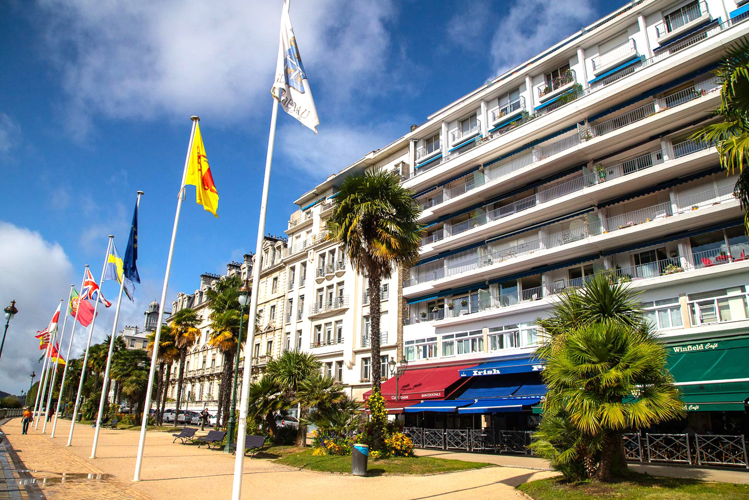 The Boulevard des Pyrenees in Pau
