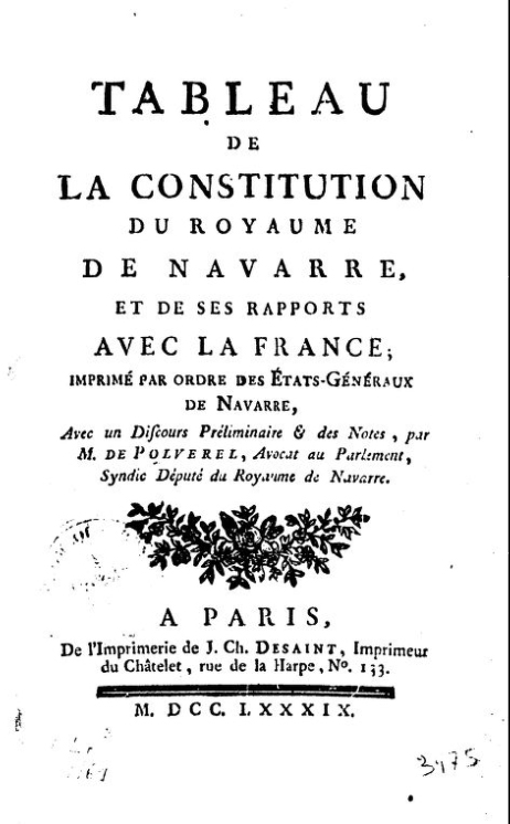 Constitution Royaume de Navarre